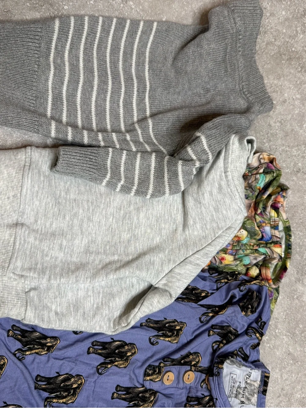 Bums & Roses Bamboo Onesie Sweater Crewneck Bundle 6-18 months